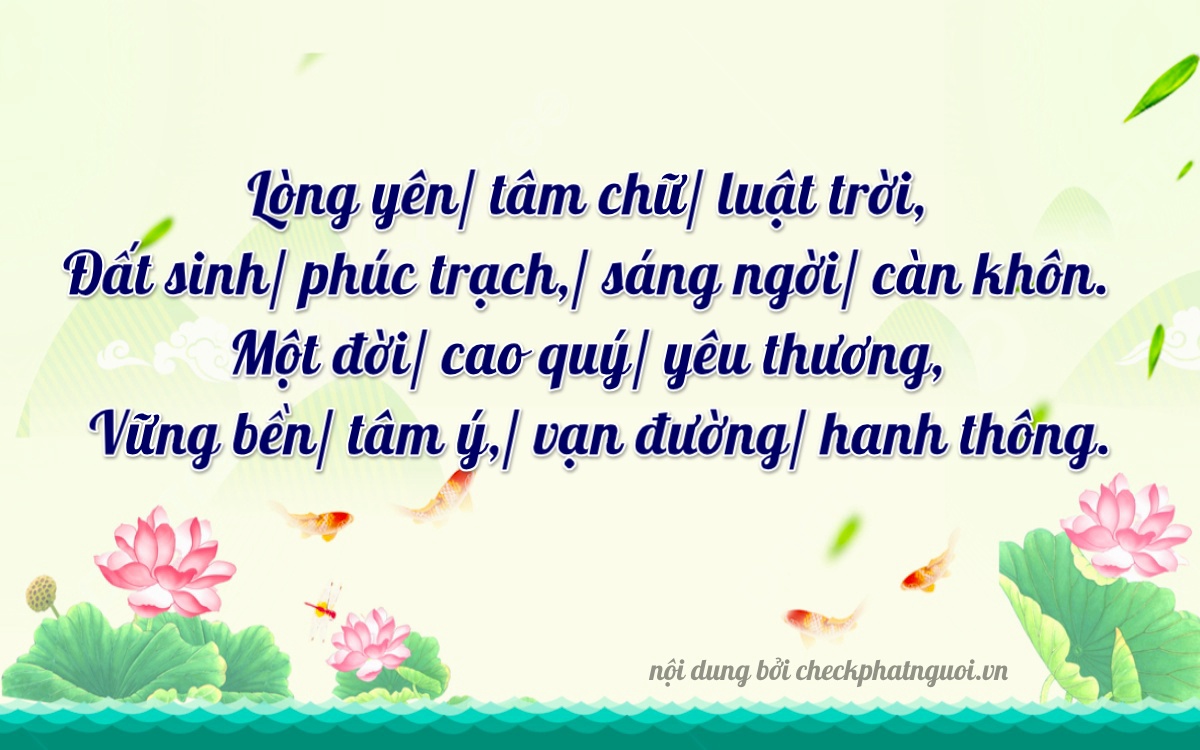 Bài thơ ý nghĩa cho <b>biển số 18A-32425</b> tại website checkphatnguoi.vn