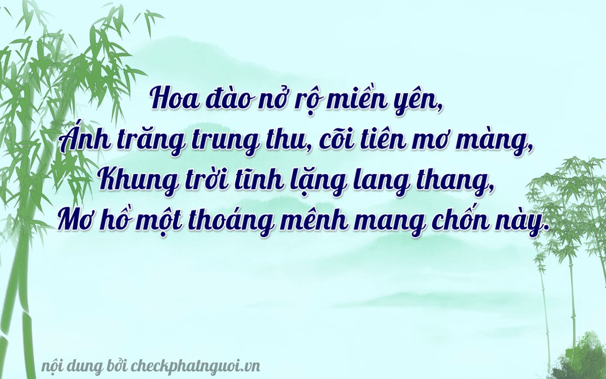 Bài thơ ý nghĩa cho <b>biển số 18A-33652</b> tại website checkphatnguoi.vn