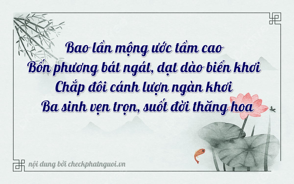 Bài thơ ý nghĩa cho <b>biển số 18A-34033</b> tại website checkphatnguoi.vn