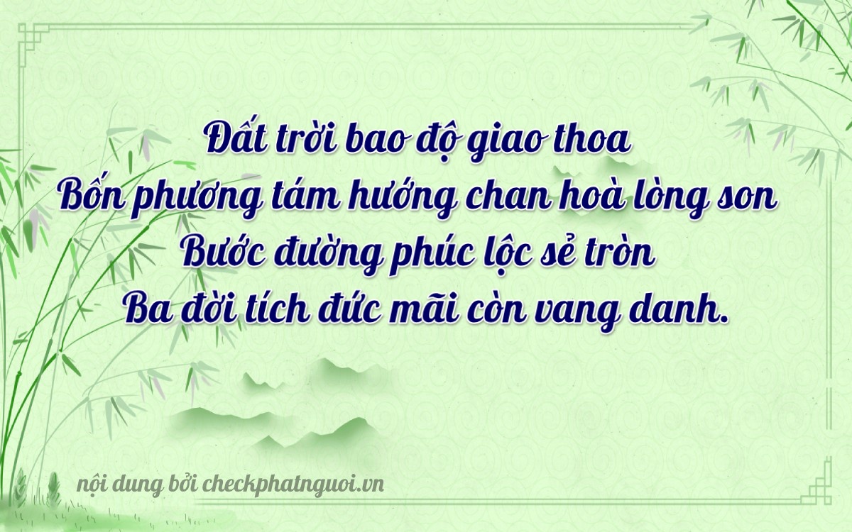 Bài thơ ý nghĩa cho <b>biển số 18A-34431</b> tại website checkphatnguoi.vn