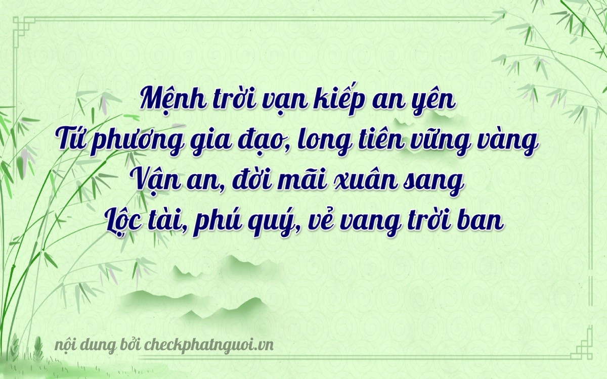 Bài thơ ý nghĩa cho <b>biển số 18A-41064</b> tại website checkphatnguoi.vn