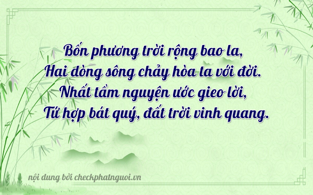 Bài thơ ý nghĩa cho <b>biển số 18A-42148</b> tại website checkphatnguoi.vn