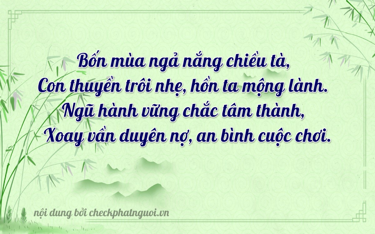 Bài thơ ý nghĩa cho <b>biển số 18A-45825</b> tại website checkphatnguoi.vn