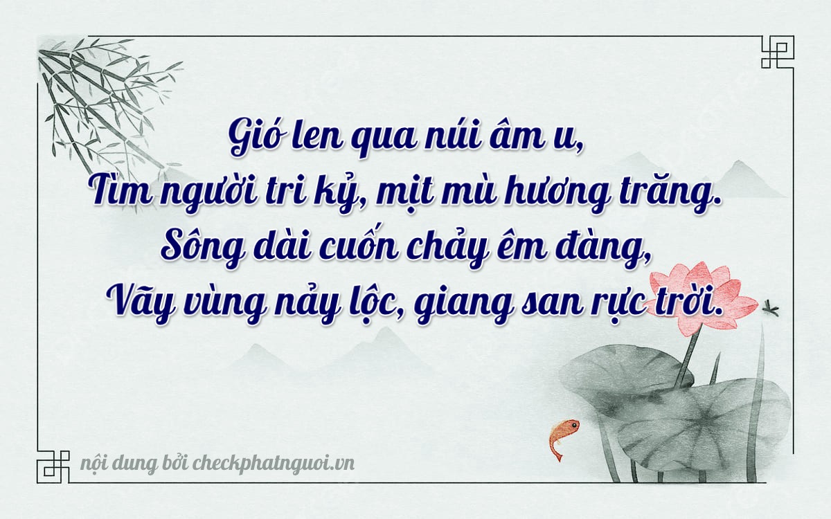 Bài thơ ý nghĩa cho <b>biển số 18A-46112</b> tại website checkphatnguoi.vn