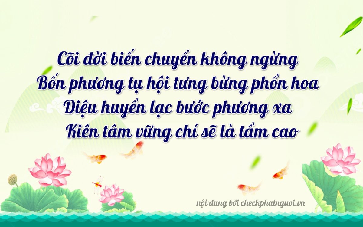 Bài thơ ý nghĩa cho <b>biển số 18A-46694</b> tại website checkphatnguoi.vn