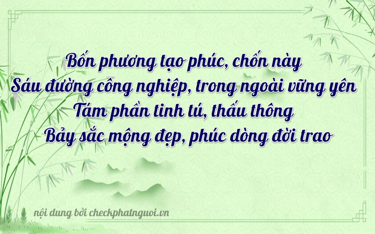 Bài thơ ý nghĩa cho <b>biển số 18A-46870</b> tại website checkphatnguoi.vn