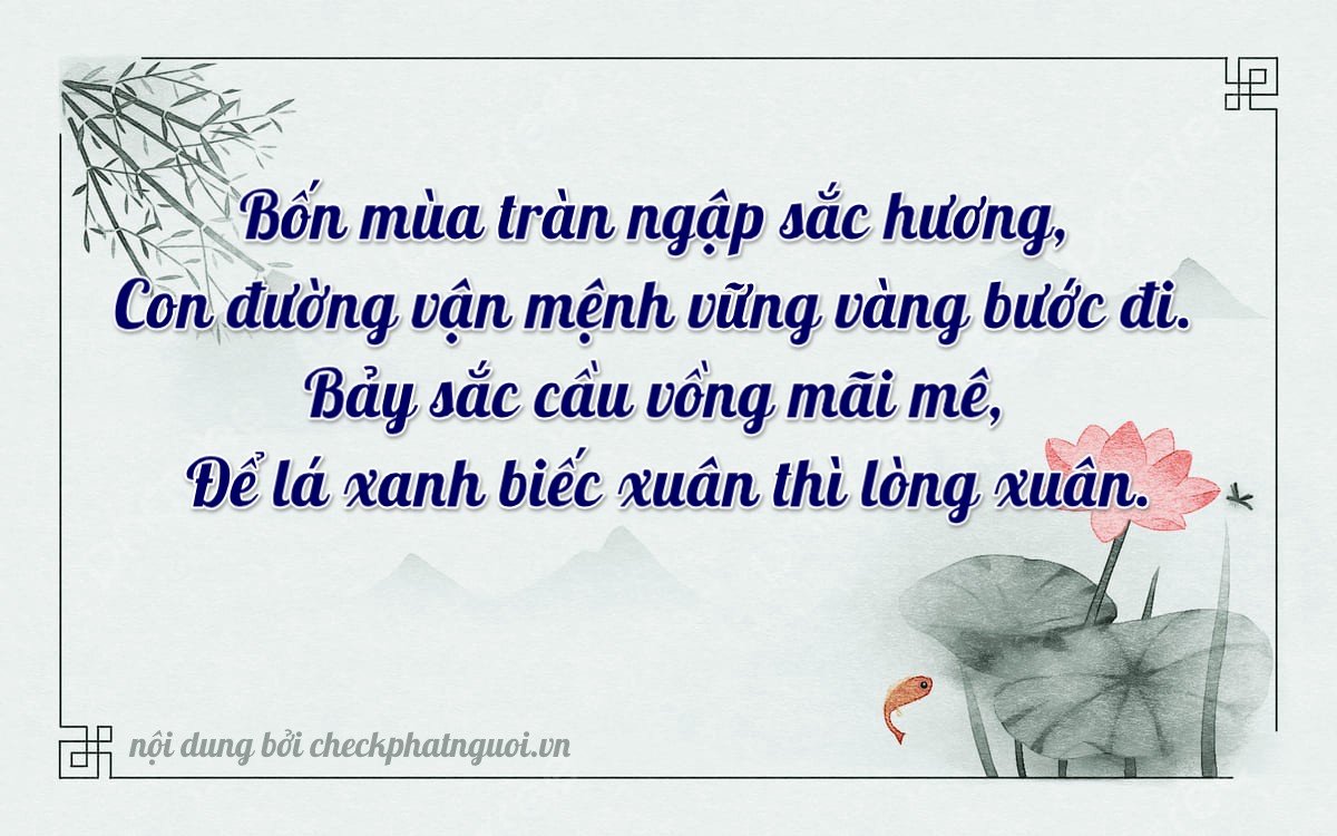 Bài thơ ý nghĩa cho <b>biển số 18A-47428</b> tại website checkphatnguoi.vn