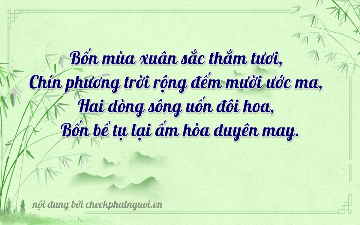 Bài thơ ý nghĩa cho <b>biển số 18A-49244</b> tại website checkphatnguoi.vn