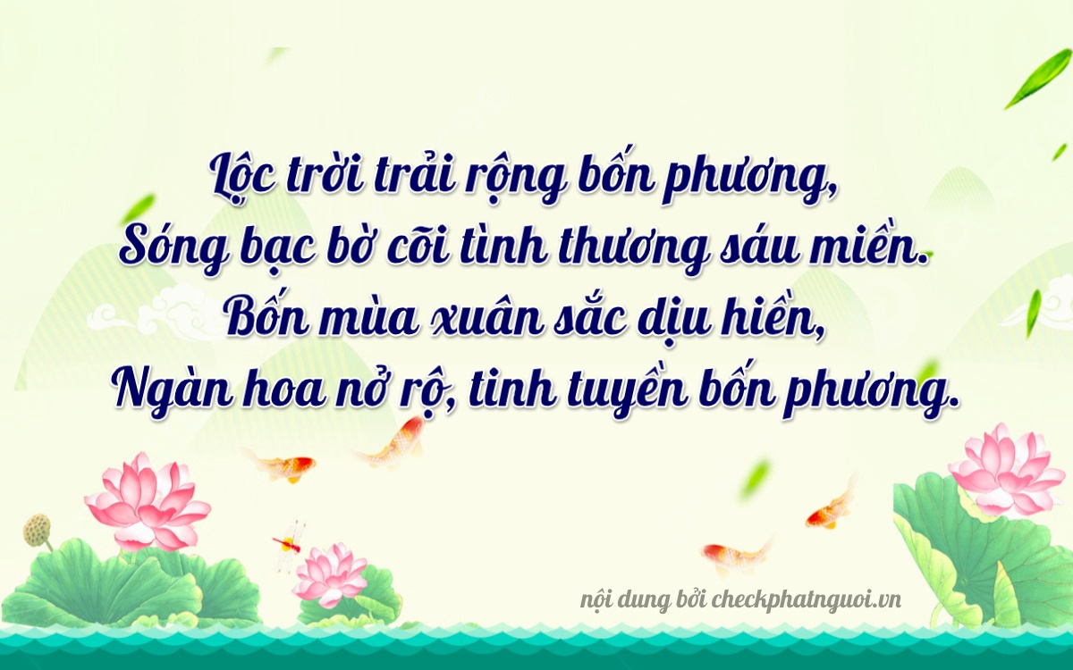 Bài thơ ý nghĩa cho <b>biển số 18A-60404</b> tại website checkphatnguoi.vn