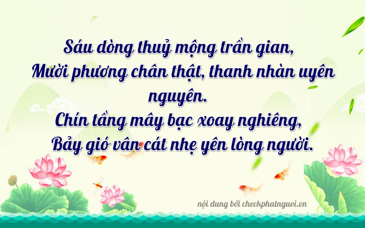 Bài thơ ý nghĩa cho <b>biển số 18A-61978</b> tại website checkphatnguoi.vn