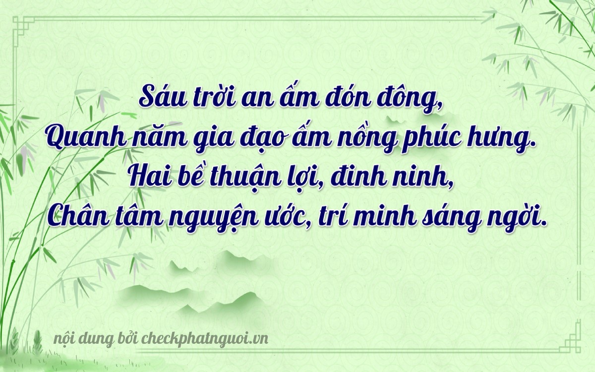 Bài thơ ý nghĩa cho <b>biển số 18A-62120</b> tại website checkphatnguoi.vn