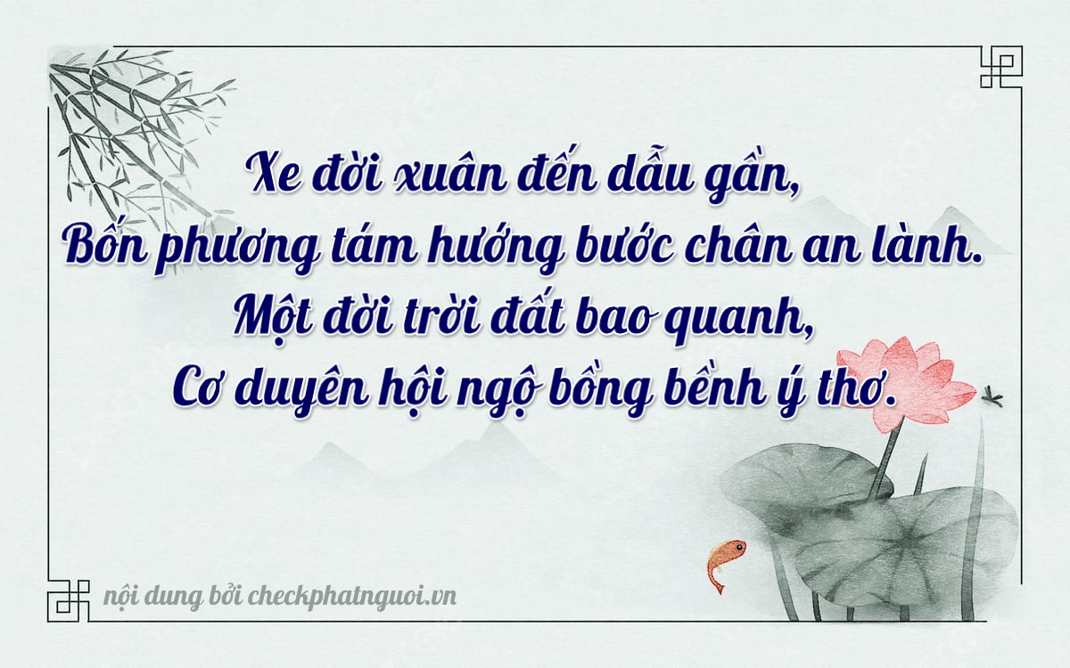 Bài thơ ý nghĩa cho <b>biển số 18A-75110</b> tại website checkphatnguoi.vn