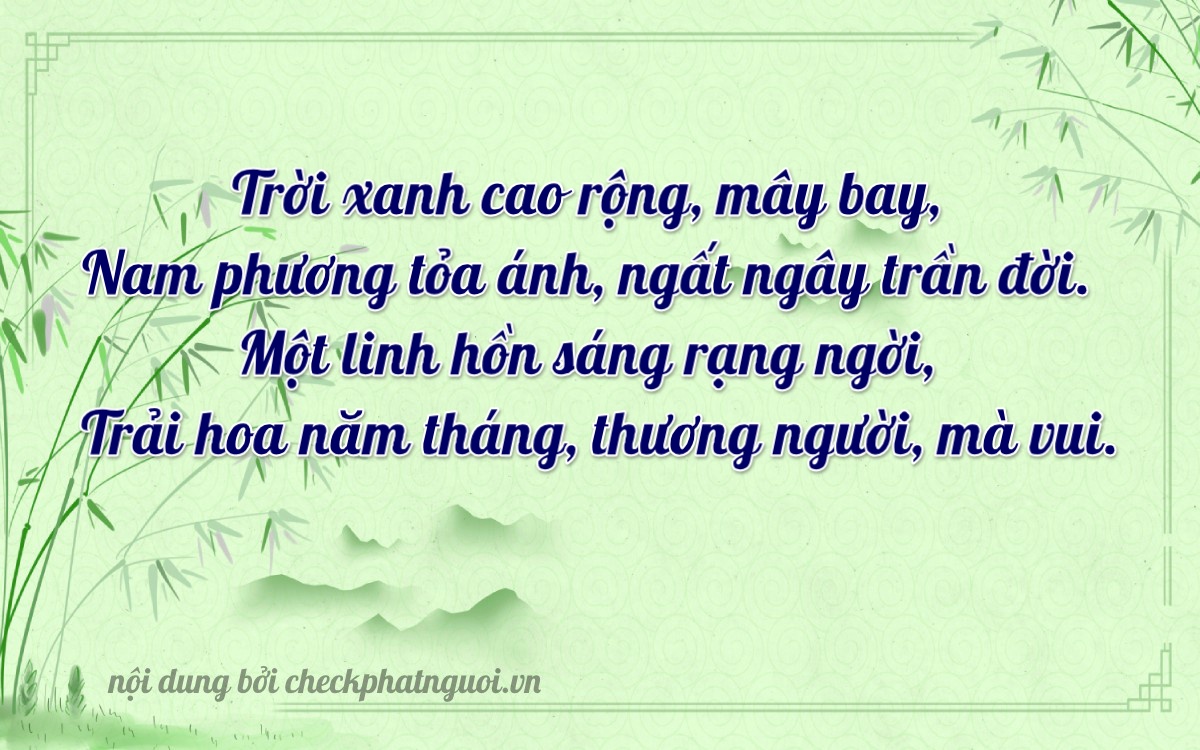 Bài thơ ý nghĩa cho <b>biển số 18AA-15118</b> tại website checkphatnguoi.vn