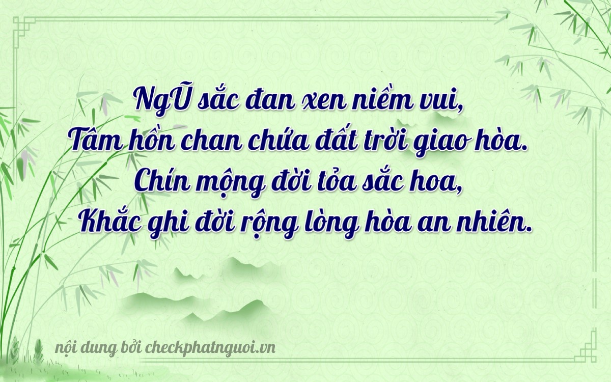 Bài thơ ý nghĩa cho <b>biển số 18AA-15928</b> tại website checkphatnguoi.vn