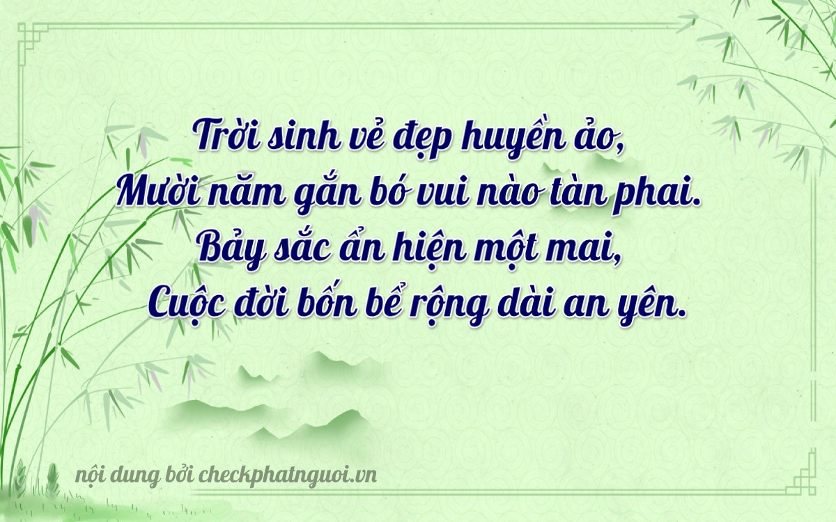 Bài thơ ý nghĩa cho <b>biển số 18AA-19734</b> tại website checkphatnguoi.vn