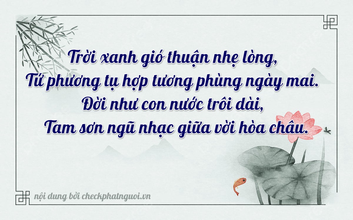 Bài thơ ý nghĩa cho <b>biển số 18AA-20443</b> tại website checkphatnguoi.vn