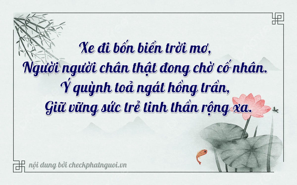 Bài thơ ý nghĩa cho <b>biển số 18B1-01571</b> tại website checkphatnguoi.vn