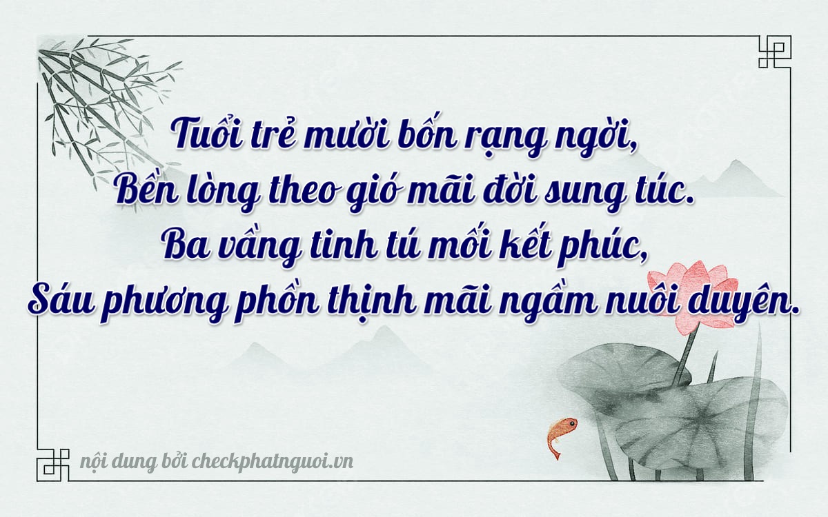 Bài thơ ý nghĩa cho <b>biển số 18B1-14360</b> tại website checkphatnguoi.vn