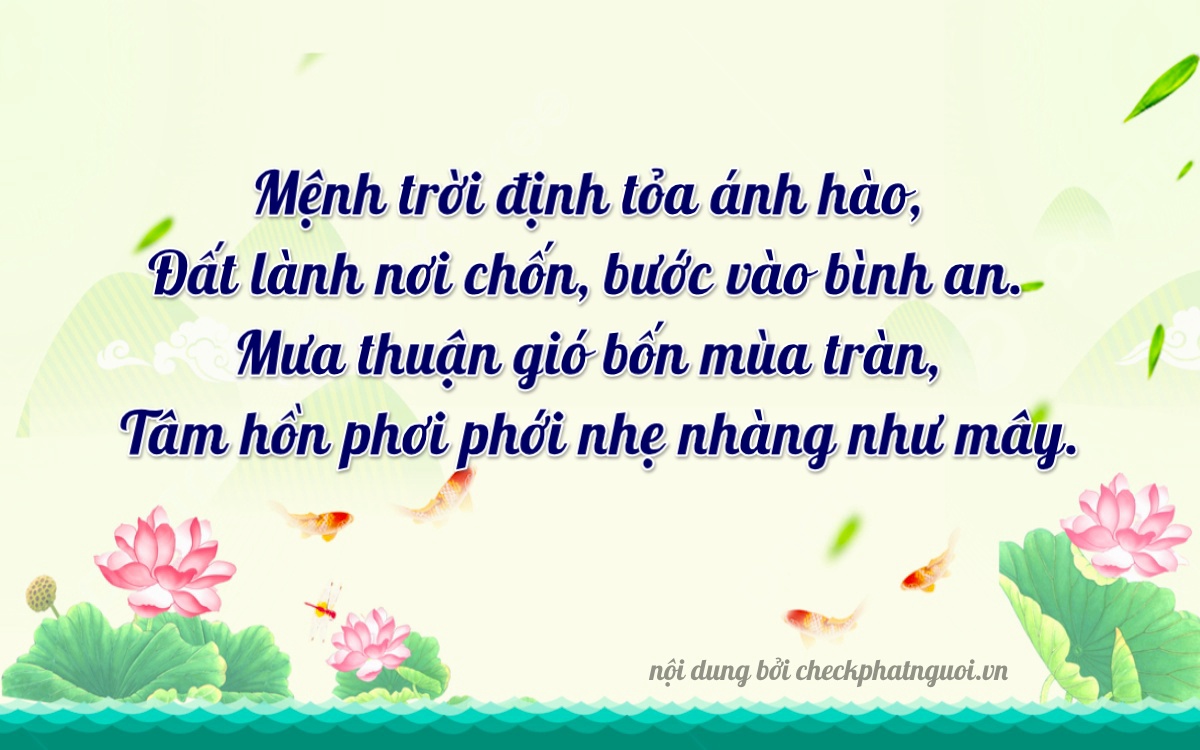 Bài thơ ý nghĩa cho <b>biển số 18B1-45744</b> tại website checkphatnguoi.vn