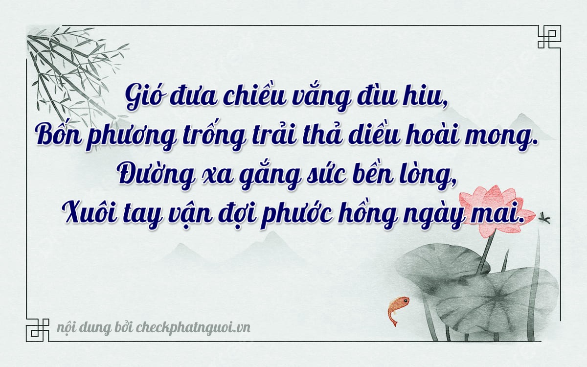 Bài thơ ý nghĩa cho <b>biển số 18B1-48902</b> tại website checkphatnguoi.vn