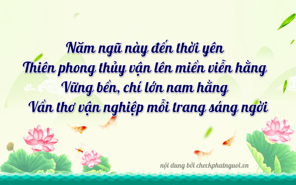 Bài thơ ý nghĩa cho <b>biển số 18B1-52828</b> tại website checkphatnguoi.vn