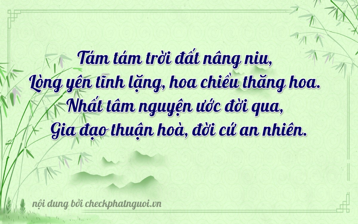 Bài thơ ý nghĩa cho <b>biển số 18B1-88611</b> tại website checkphatnguoi.vn