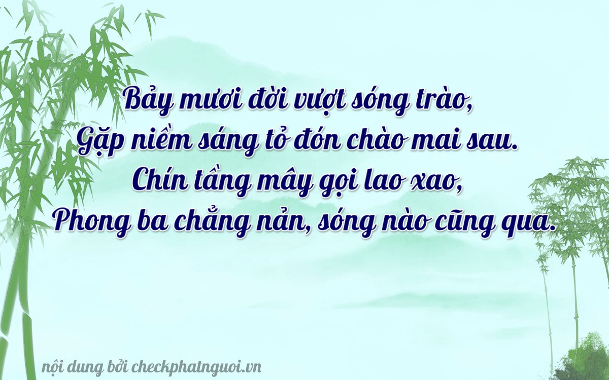 Bài thơ ý nghĩa cho <b>biển số 18B2-07972</b> tại website checkphatnguoi.vn