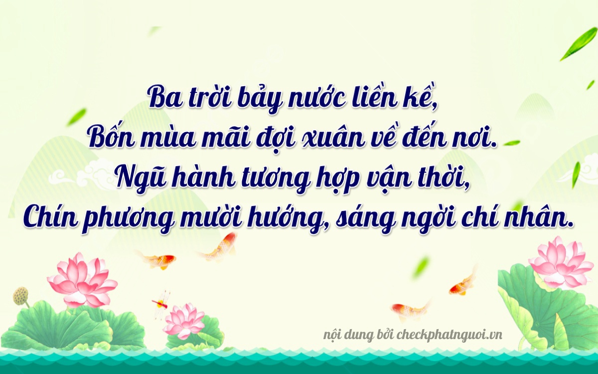 Bài thơ ý nghĩa cho <b>biển số 18B2-39704</b> tại website checkphatnguoi.vn