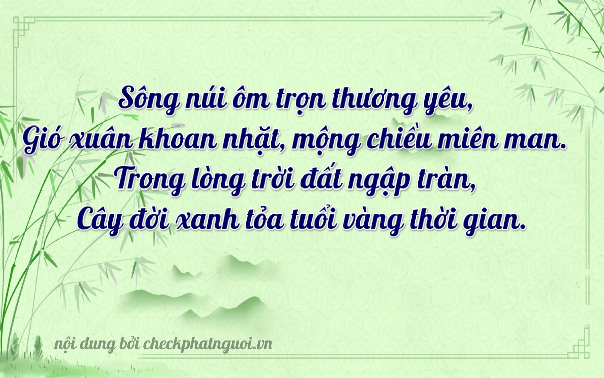 Bài thơ ý nghĩa cho <b>biển số 18B2-80964</b> tại website checkphatnguoi.vn