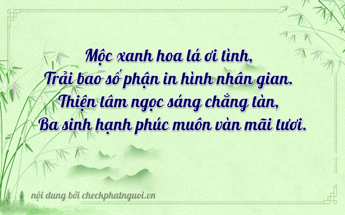 Bài thơ ý nghĩa cho <b>biển số 18B3-03426</b> tại website checkphatnguoi.vn