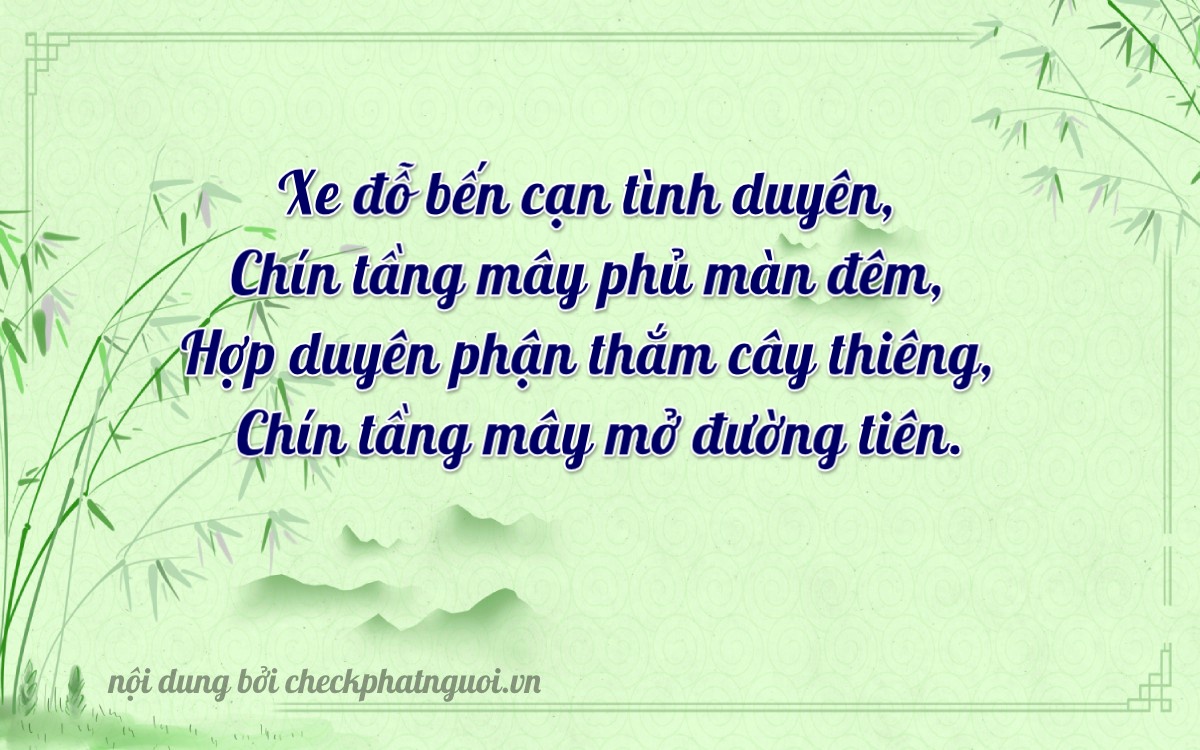 Bài thơ ý nghĩa cho <b>biển số 18B3-04569</b> tại website checkphatnguoi.vn
