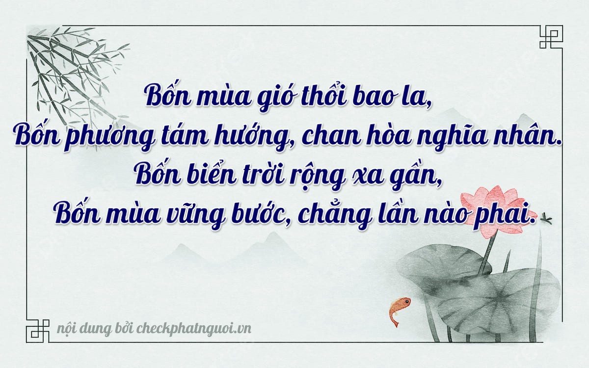 Bài thơ ý nghĩa cho <b>biển số 18B3-44444</b> tại website checkphatnguoi.vn