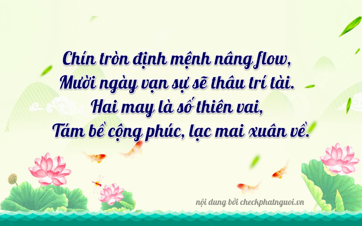 Bài thơ ý nghĩa cho <b>biển số 18B-91928</b> tại website checkphatnguoi.vn