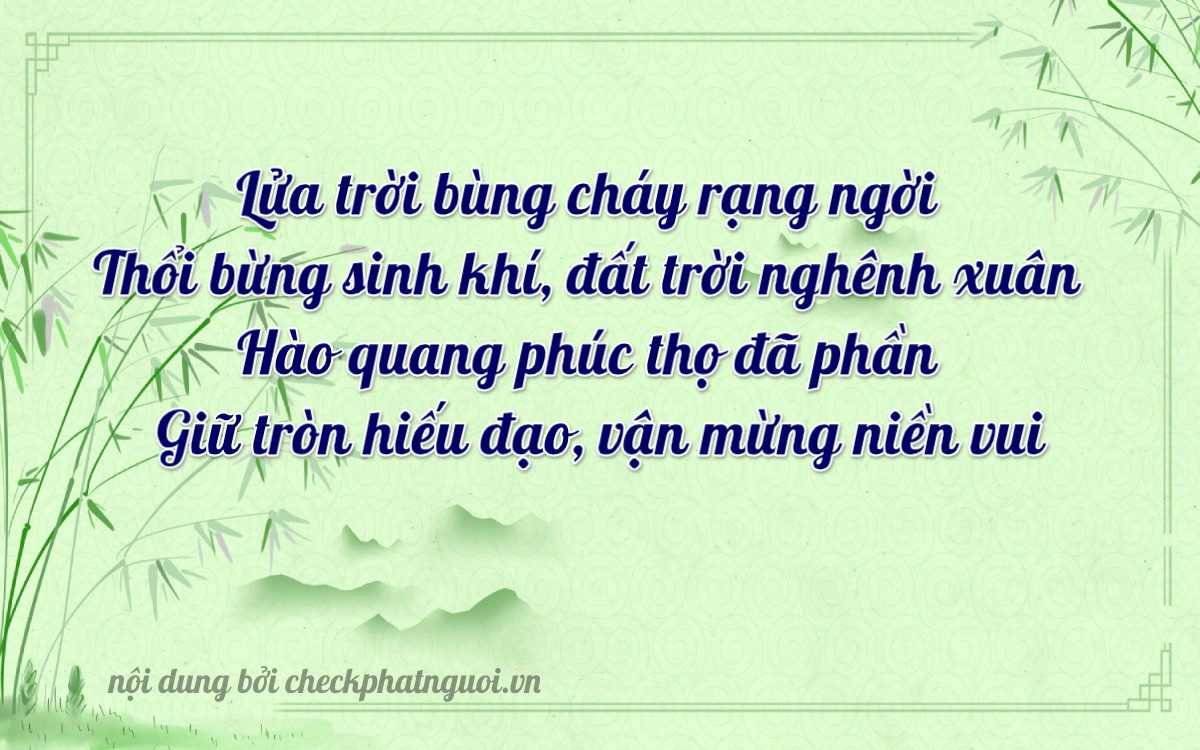 Bài thơ ý nghĩa cho <b>biển số 18C-10749</b> tại website checkphatnguoi.vn