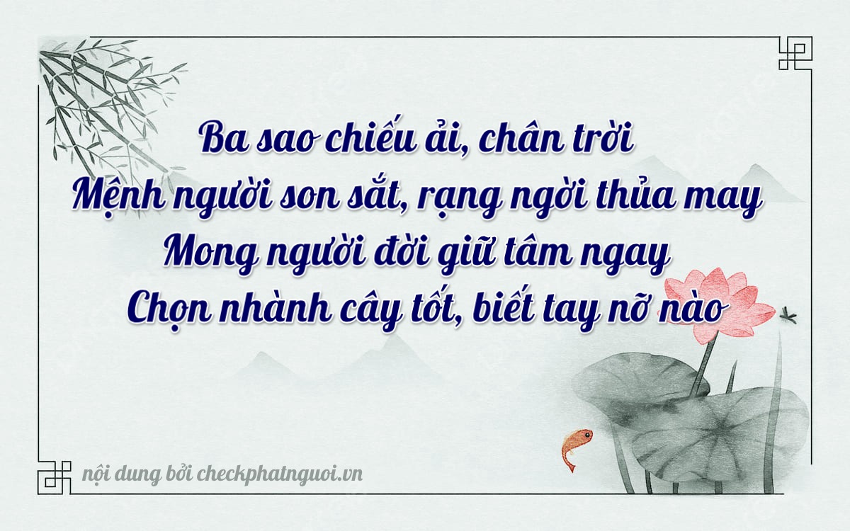 Bài thơ ý nghĩa cho <b>biển số 18C1-38019</b> tại website checkphatnguoi.vn