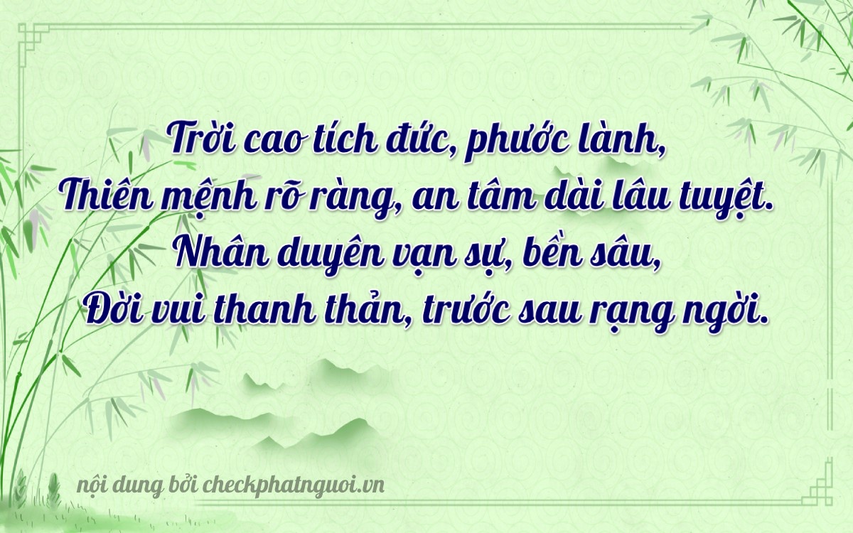 Bài thơ ý nghĩa cho <b>biển số 18D1-16731</b> tại website checkphatnguoi.vn