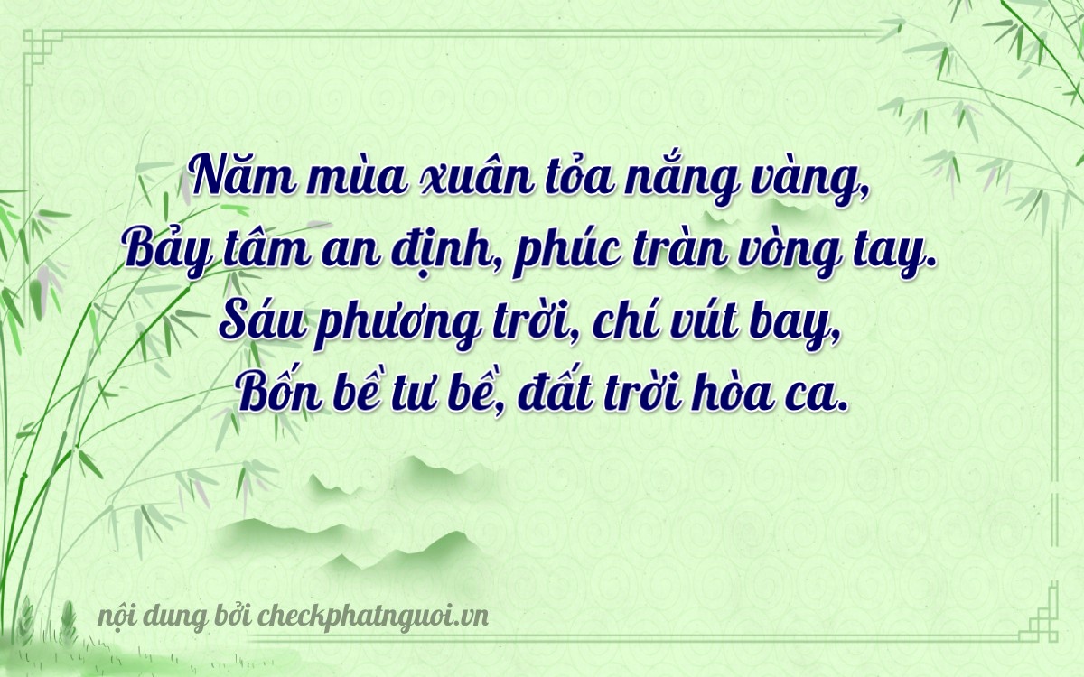 Bài thơ ý nghĩa cho <b>biển số 18D1-57643</b> tại website checkphatnguoi.vn