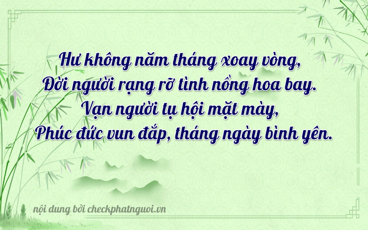 Bài thơ ý nghĩa cho <b>biển số 18G1-29957</b> tại website checkphatnguoi.vn