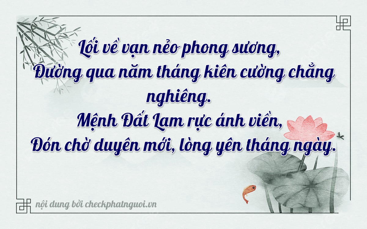 Bài thơ ý nghĩa cho <b>biển số 18G1-51594</b> tại website checkphatnguoi.vn