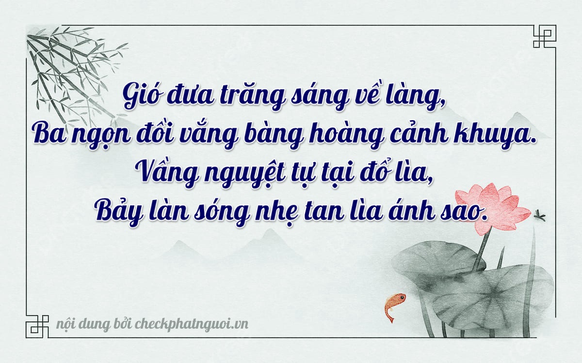 Bài thơ ý nghĩa cho <b>biển số 18H-00327</b> tại website checkphatnguoi.vn