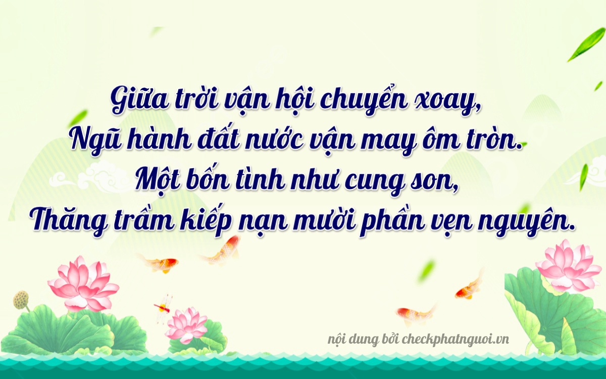 Bài thơ ý nghĩa cho <b>biển số 18H-01445</b> tại website checkphatnguoi.vn