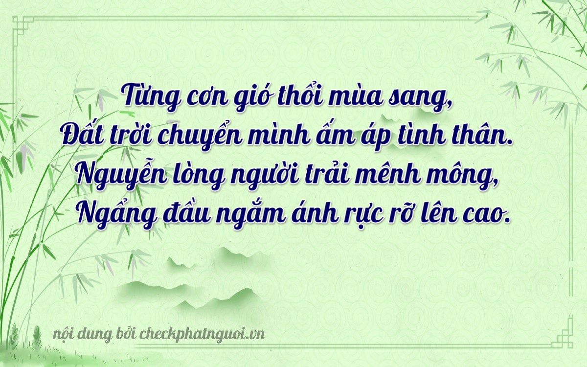 Bài thơ ý nghĩa cho <b>biển số 18H-03383</b> tại website checkphatnguoi.vn
