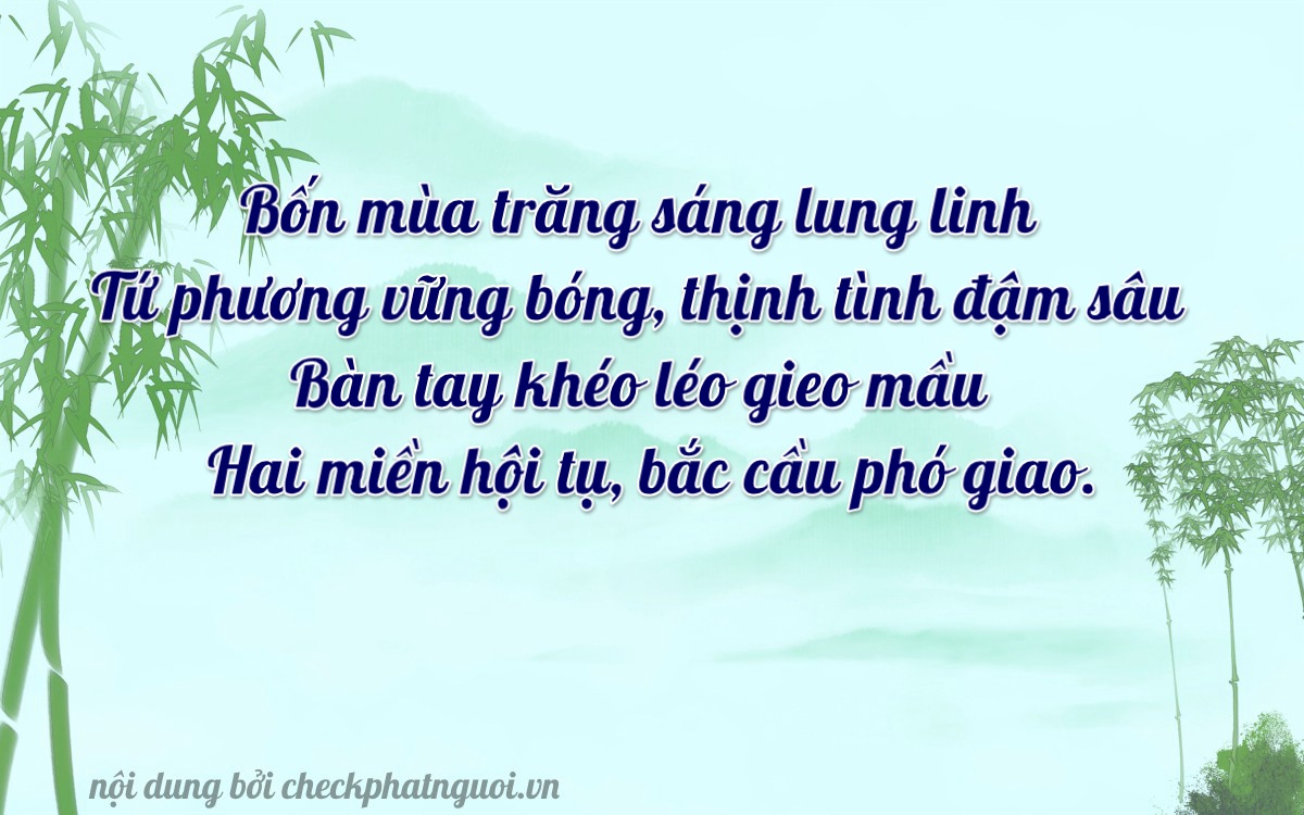Bài thơ ý nghĩa cho <b>biển số 18HA-04432</b> tại website checkphatnguoi.vn