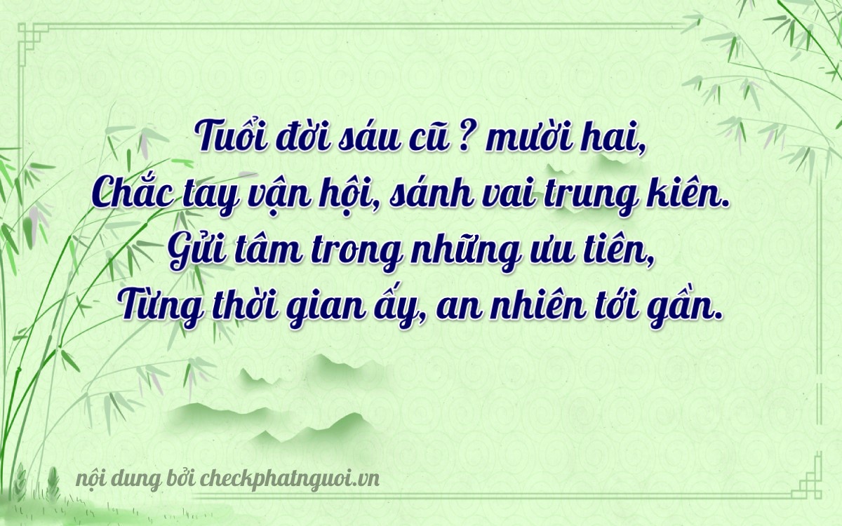 Bài thơ ý nghĩa cho <b>biển số 18HA-06191</b> tại website checkphatnguoi.vn