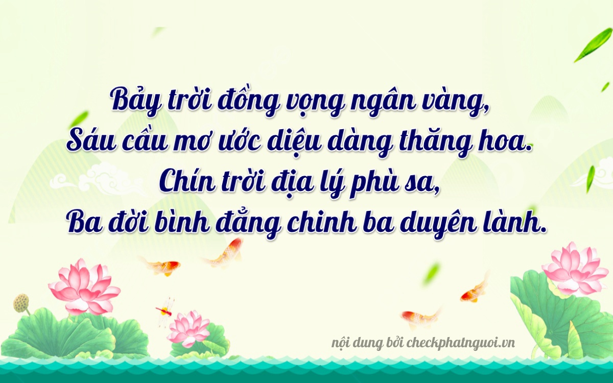 Bài thơ ý nghĩa cho <b>biển số 18HA-07693</b> tại website checkphatnguoi.vn