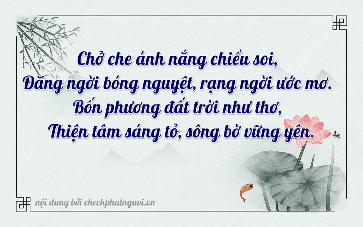 Bài thơ ý nghĩa cho <b>biển số 18HA-07712</b> tại website checkphatnguoi.vn