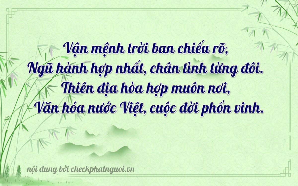 Bài thơ ý nghĩa cho <b>biển số 18K1-53501</b> tại website checkphatnguoi.vn