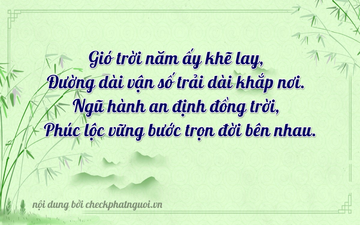 Bài thơ ý nghĩa cho <b>biển số 18K1-55639</b> tại website checkphatnguoi.vn