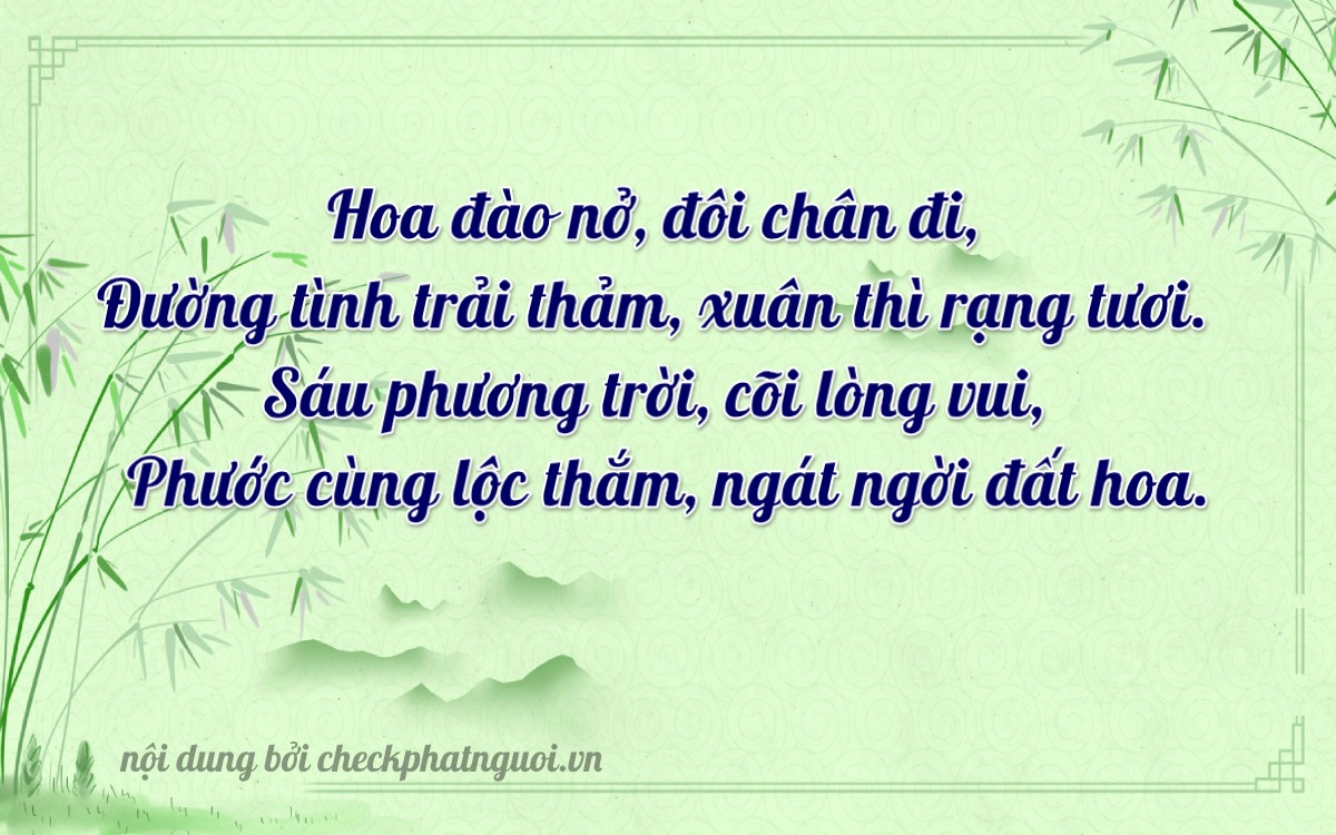 Bài thơ ý nghĩa cho <b>biển số 18KA-06565</b> tại website checkphatnguoi.vn
