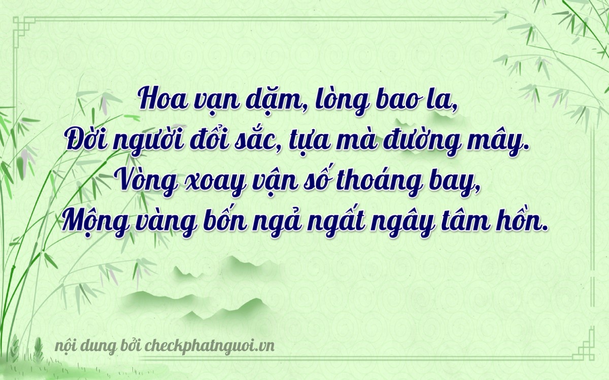Bài thơ ý nghĩa cho <b>biển số 18L1-12286</b> tại website checkphatnguoi.vn